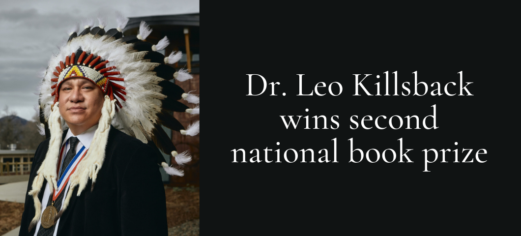 Dr. Leo Killsback wins second national book prize