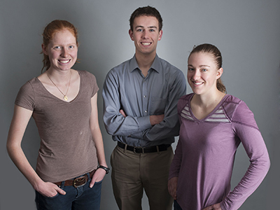 Brigit Noon, Riley Shearer and Anna Scott