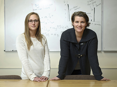 Carly Urban (left) and Christiana Stoddard