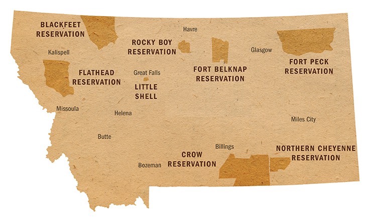 Tribal communities in Montana