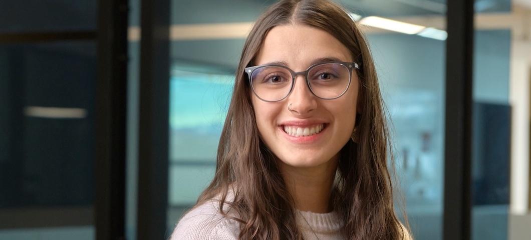 Global and Multicultural Studies student Ginny Lou Garbedian serves as Boardroom Bobcat