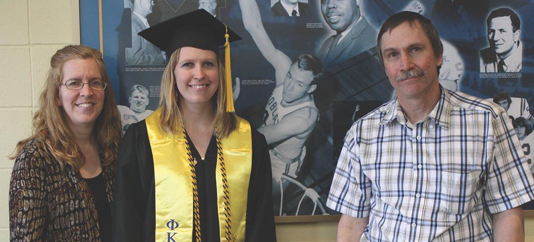 Shanna Stanley pictured with parents and daughter