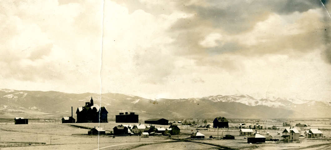 Montana State University campus in 1893