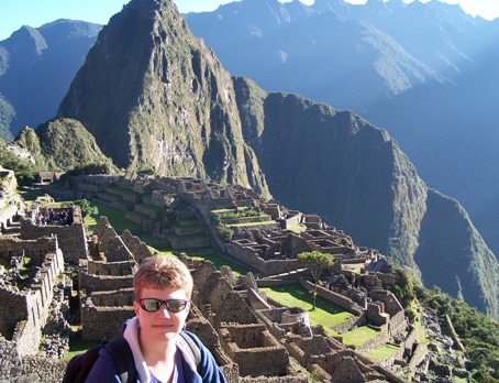 At Machu Picchu, one of the 7 Wonders of the World!
