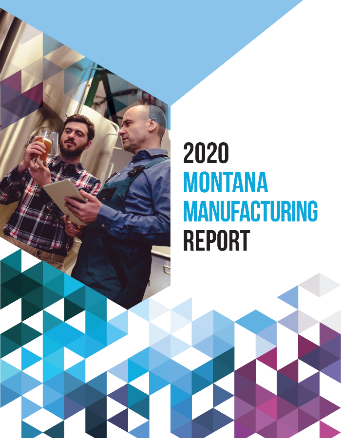 Cover page of the 2020 Montana Manufacturing Report