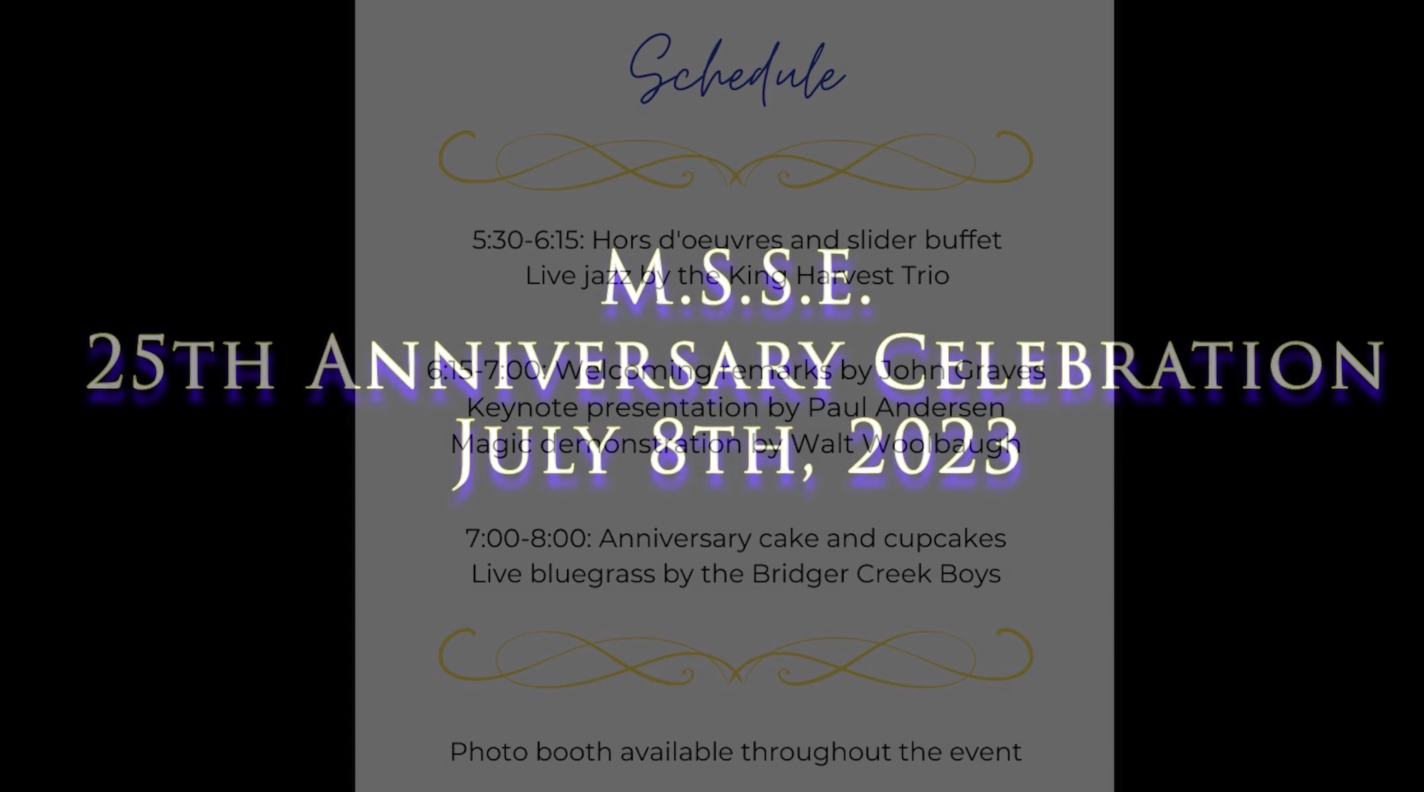 25th Anniversary Title Slide