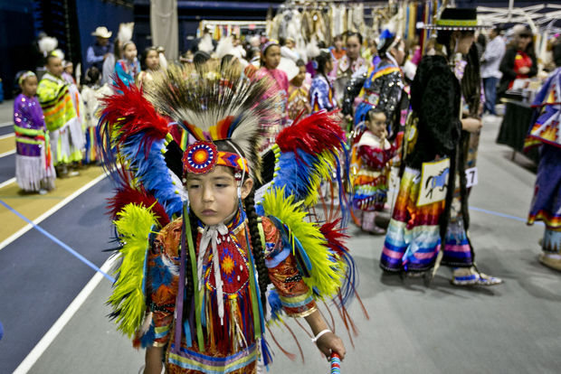 young person in traditional regalia