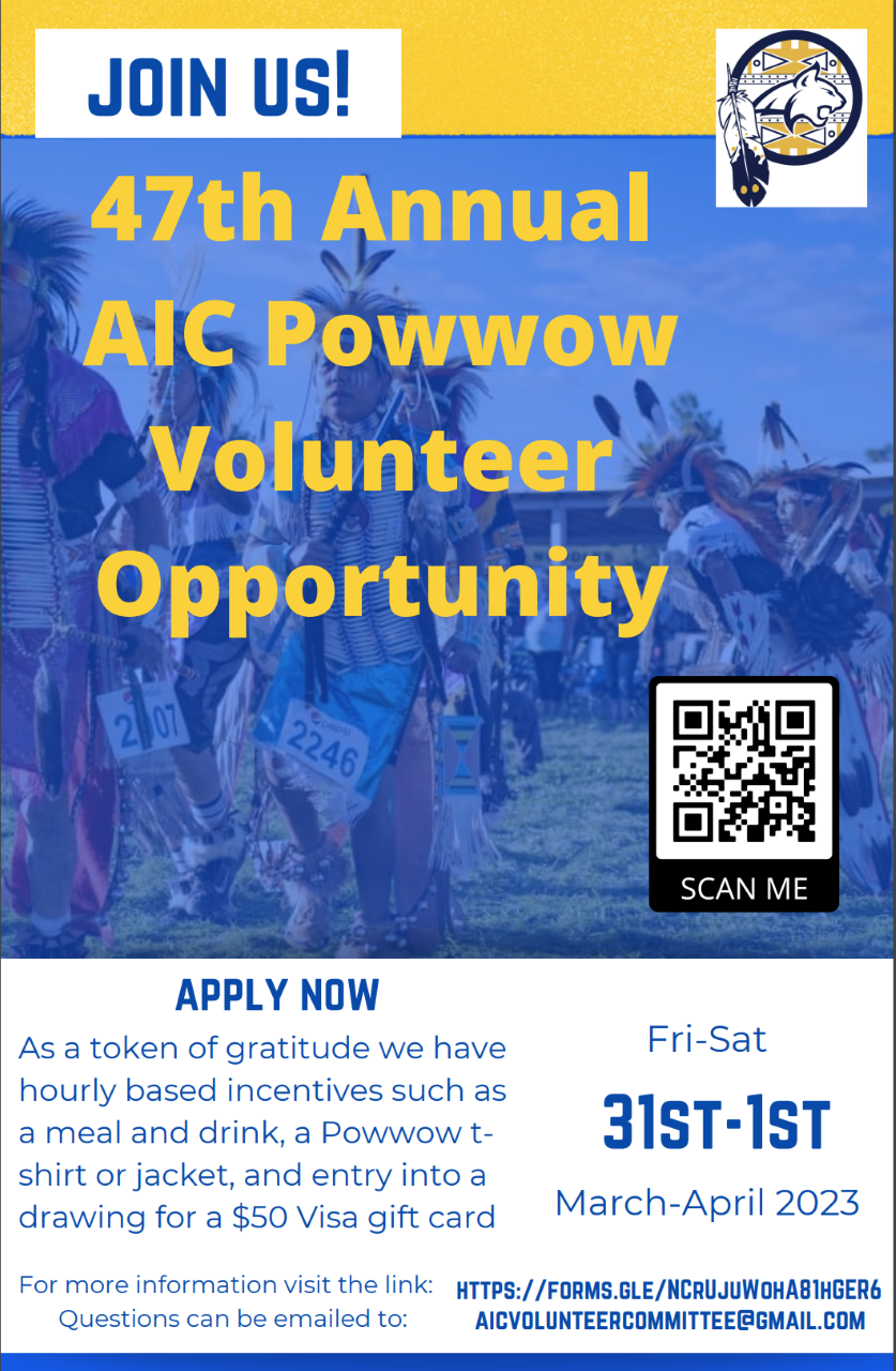 Volunteer at 47th AIC Powwow