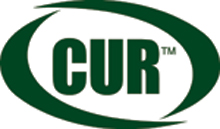 Green letters 'CUR' in a broken oval