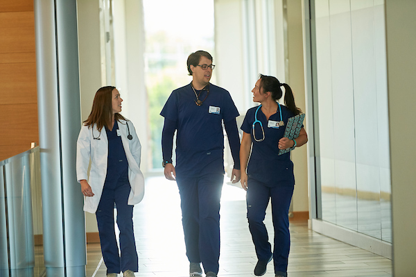 Nursing Students in hallway