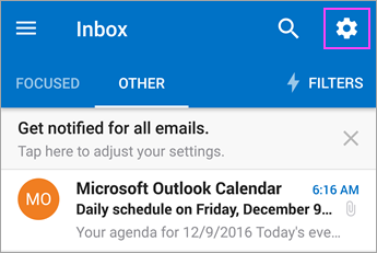 office 365 email settings for android