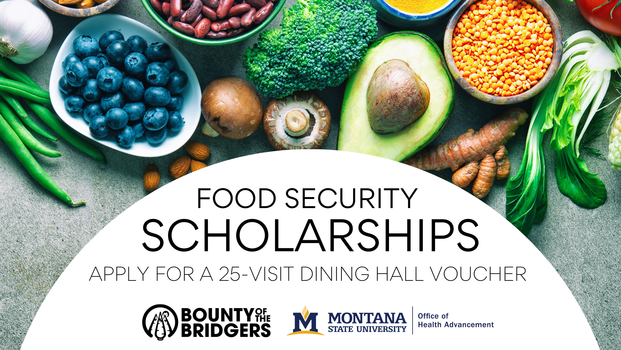 Food Security Scholarships - Apply for a 25-visit dining hall voucher