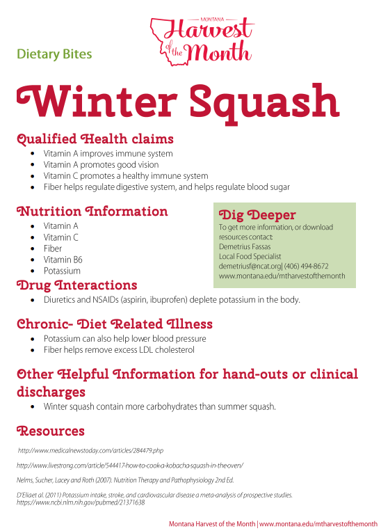 HOM Winter Squash Dietary Bites