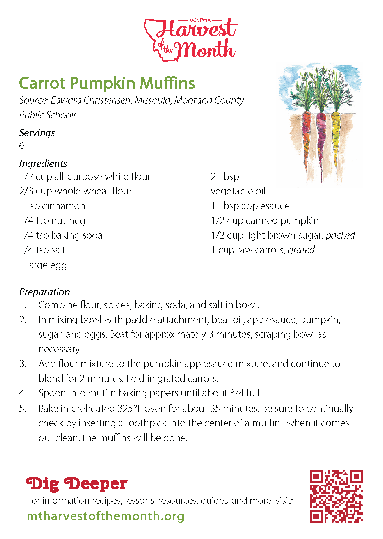 HOM Carrot Pumpkin Muffin Recipe