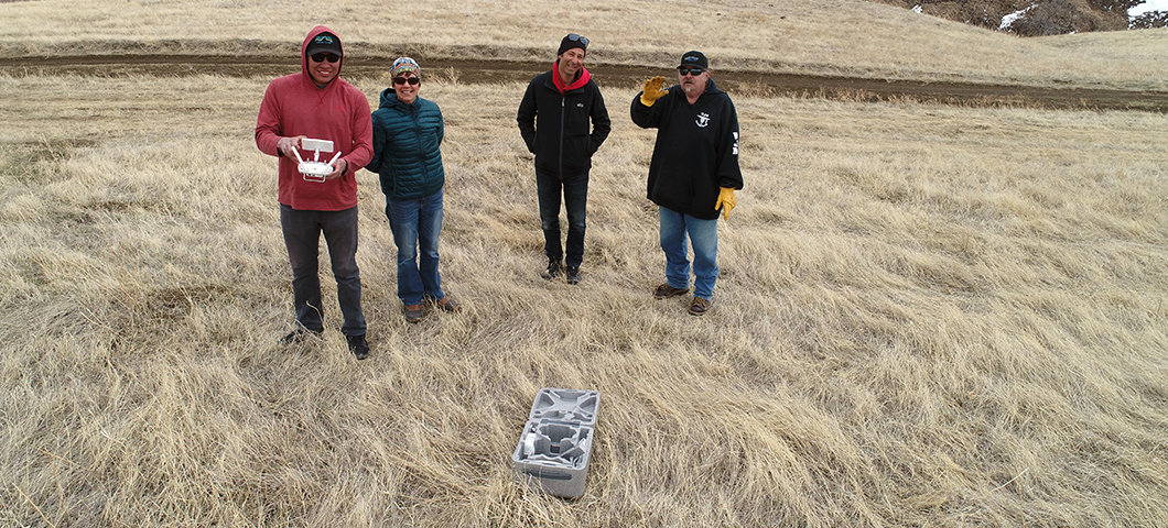 LRES graduate student works to understand, control invasive grass on Crow Reservation