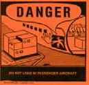 Dry Ice Danger Label