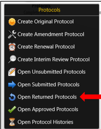 open returned protocol