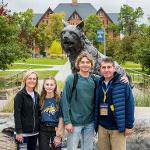 Parent Family Weekend 2022 family with Spirit