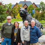 Parent Family Weekend 2022 family with Spirit