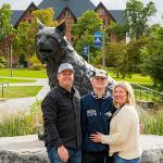 Parent Family Weekend 2022 family with Spirit