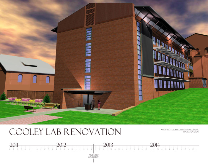 Artists rendering of the completed Cooley Lab