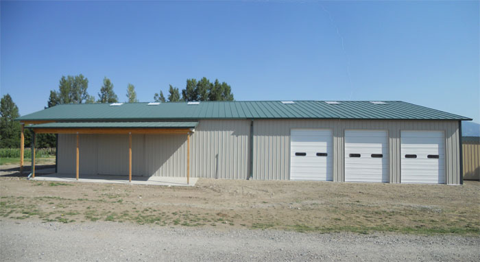 View of new Horticulture Storage Barn