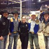 police at rodeo with cowboys