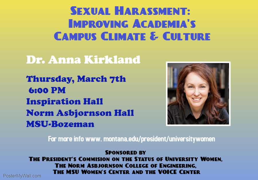 Kirkland lecture 6 pm March 7th