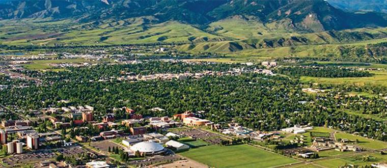 MSU Bozeman Campus Aerial Poster