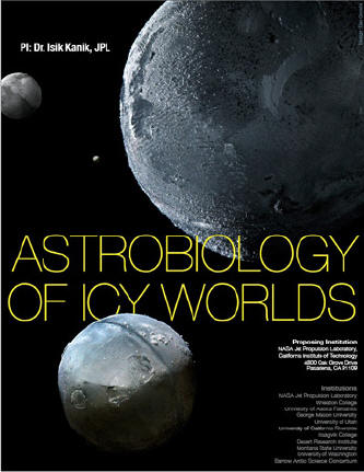 Astrobiology of icy worlds project cover page