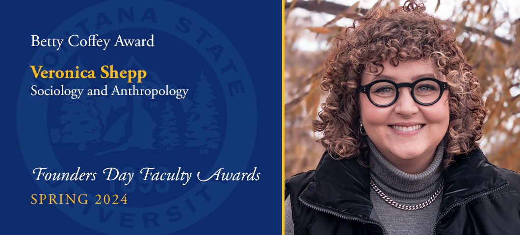 Betty Coffey Award: Veronica Shepp, Founders Day Faculty Awards, Academic Year 2023-24. Portrait of Veronica Shepp.