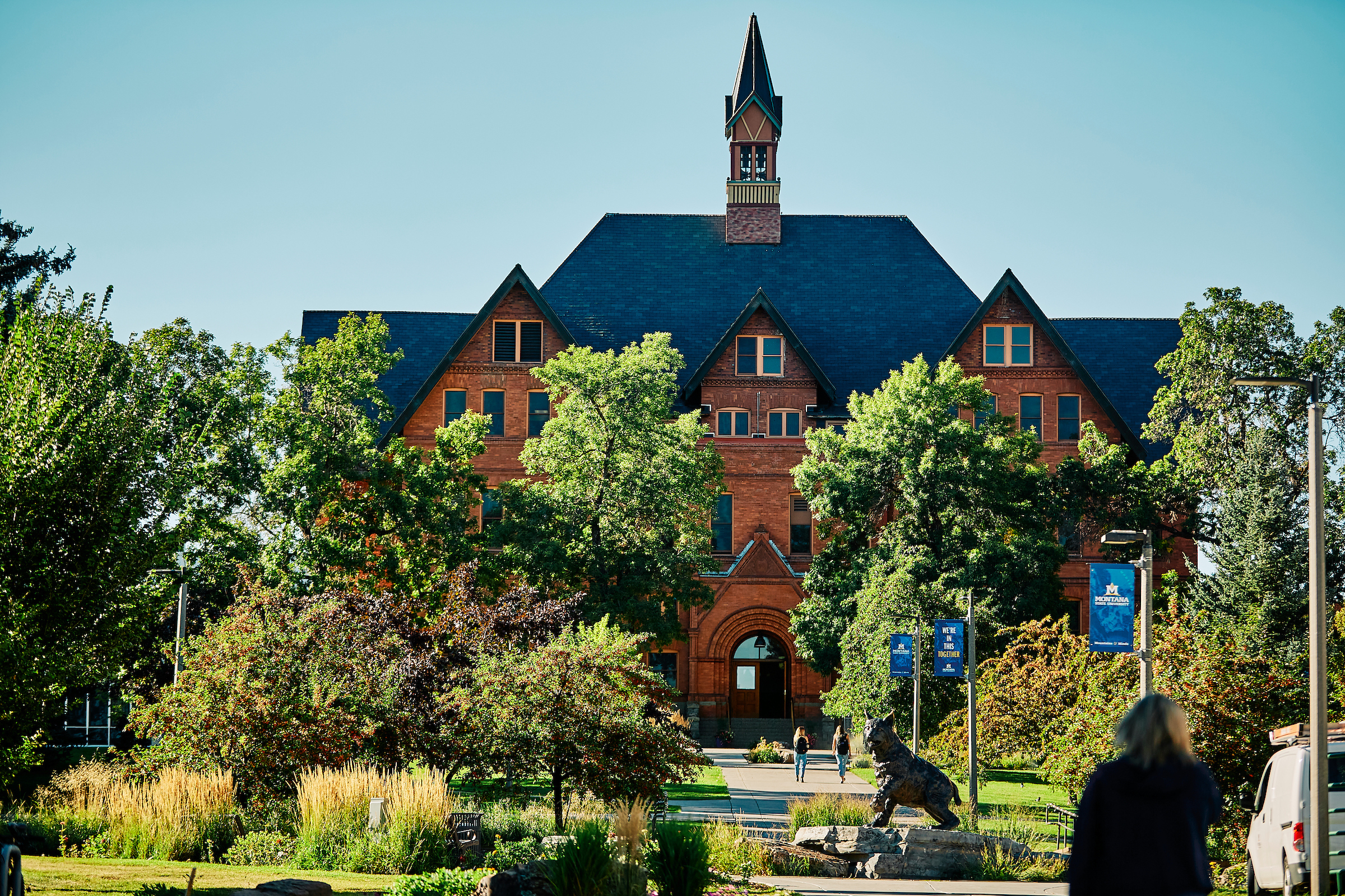 Montana Hall in spring or summer