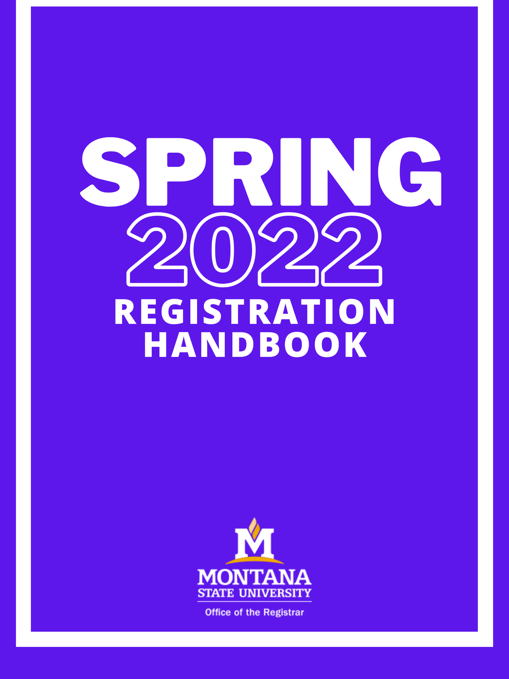 Spring 2022 Registration Handbook.