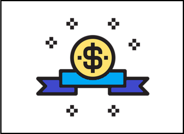 dollar sign with ribbon