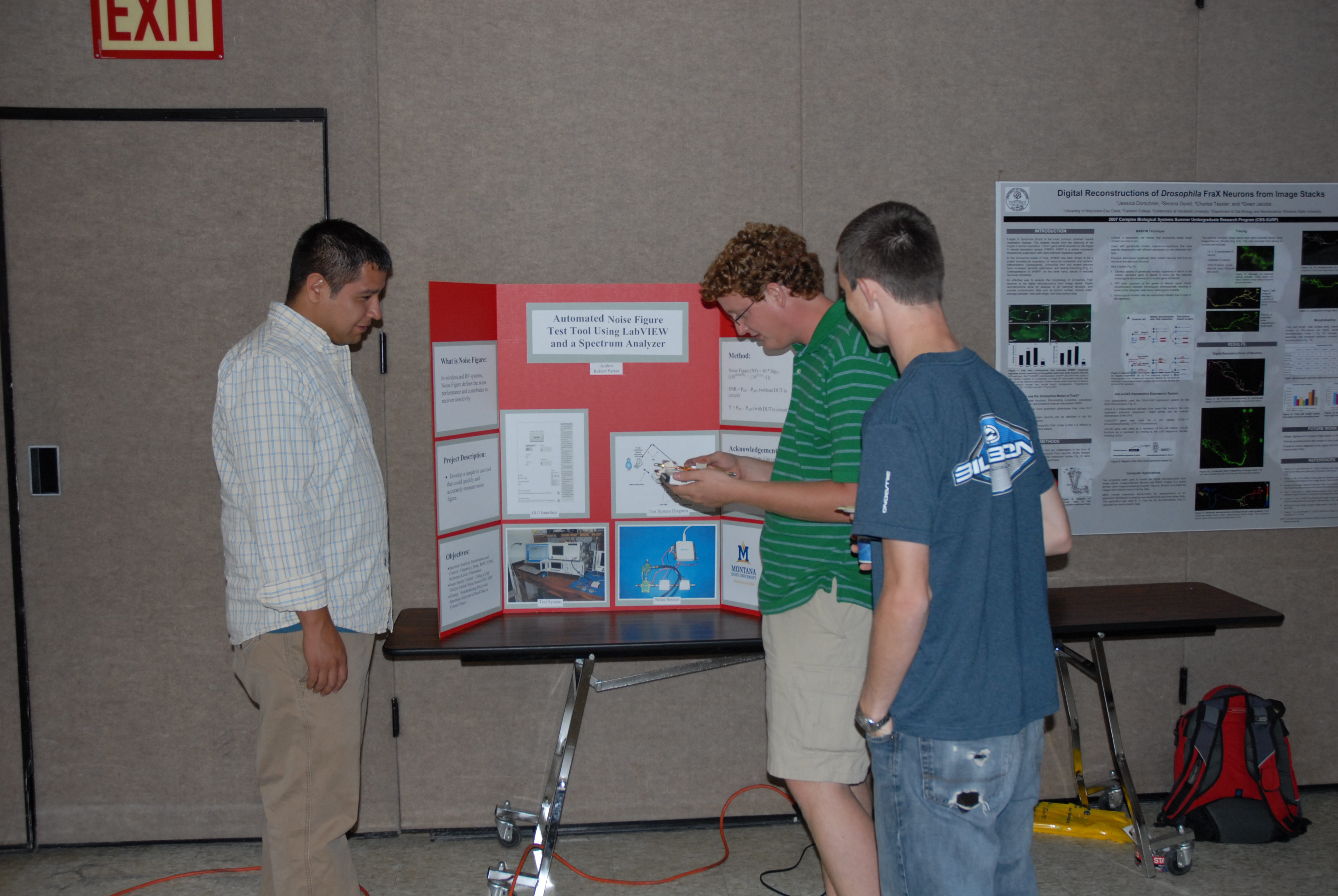 students at a poster display session
