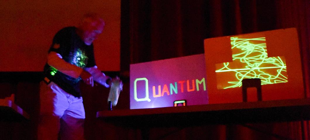 Glenn Govertson, AKA, "Mr. G," dazzles audiences of all ages with his engaging Science of Light and Sound show at the Willson Auditorium.