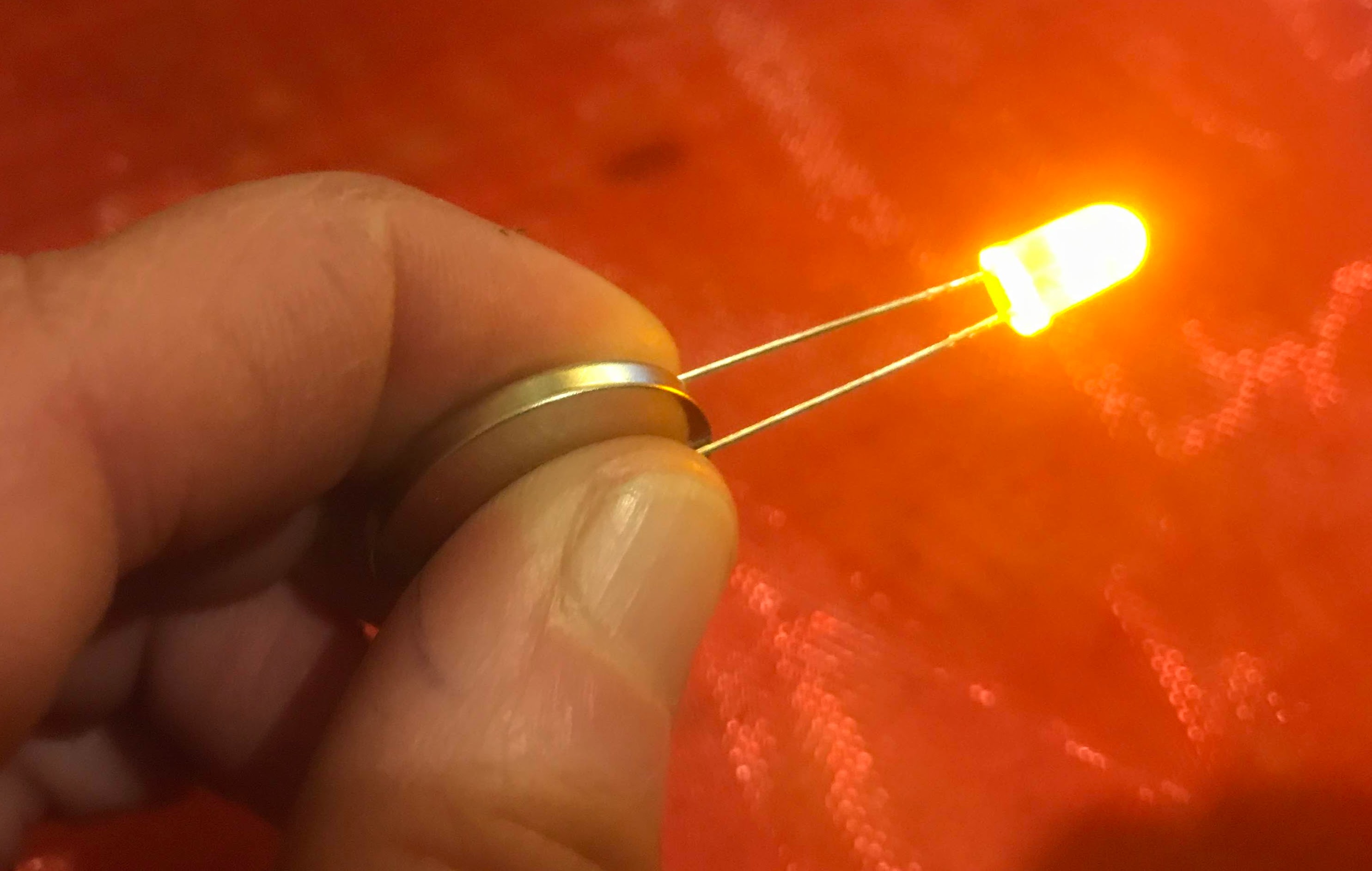 LED with battery
