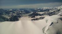 A research day flying over the crest of the Chugach Range, Alaska