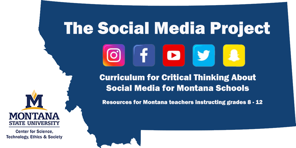 State of Montana with social media icons