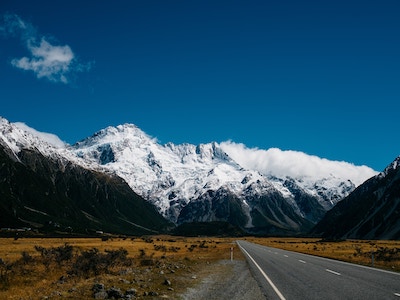 Mountains with snow