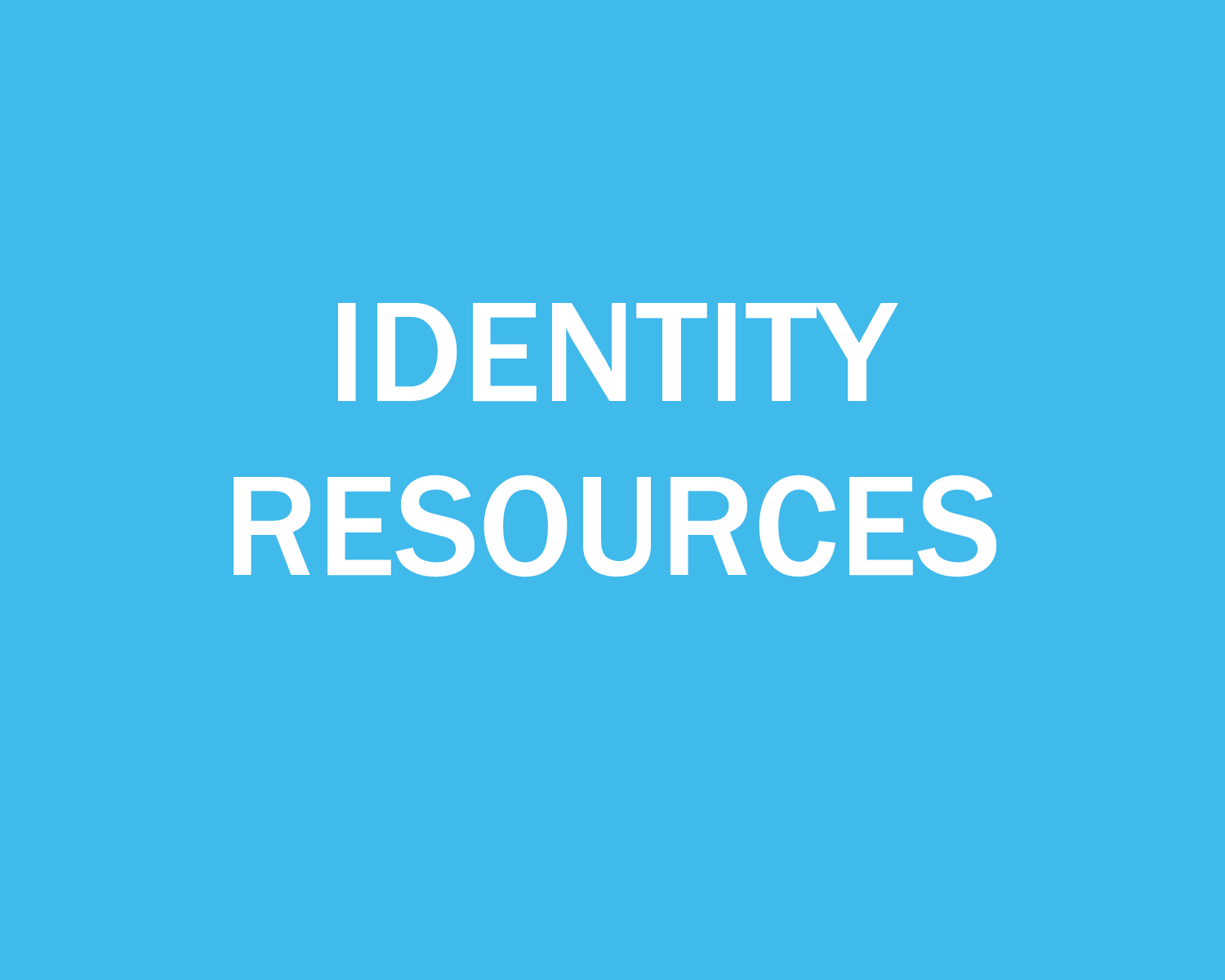 identity resources