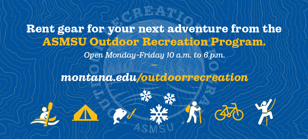 Rent gear for your next outdoor adventure. Link to Outdoor Recreation.