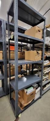 Tall, heavy duty shelving