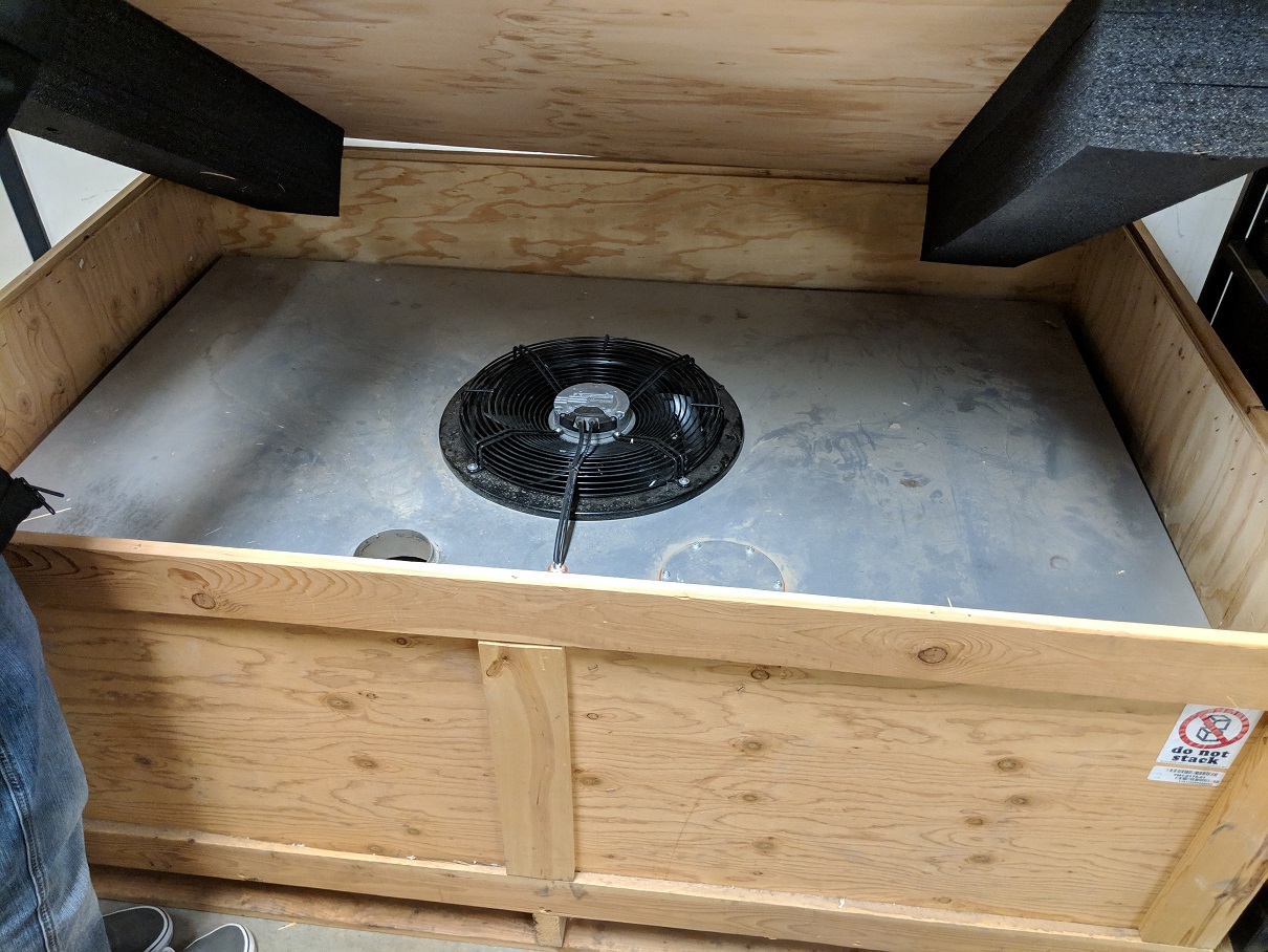 View of fan section of fuel cell