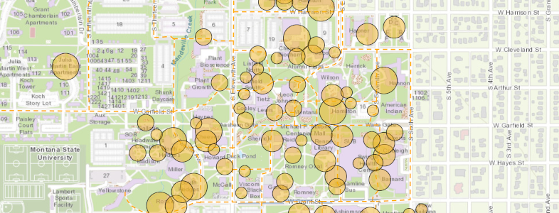 The campus bike map