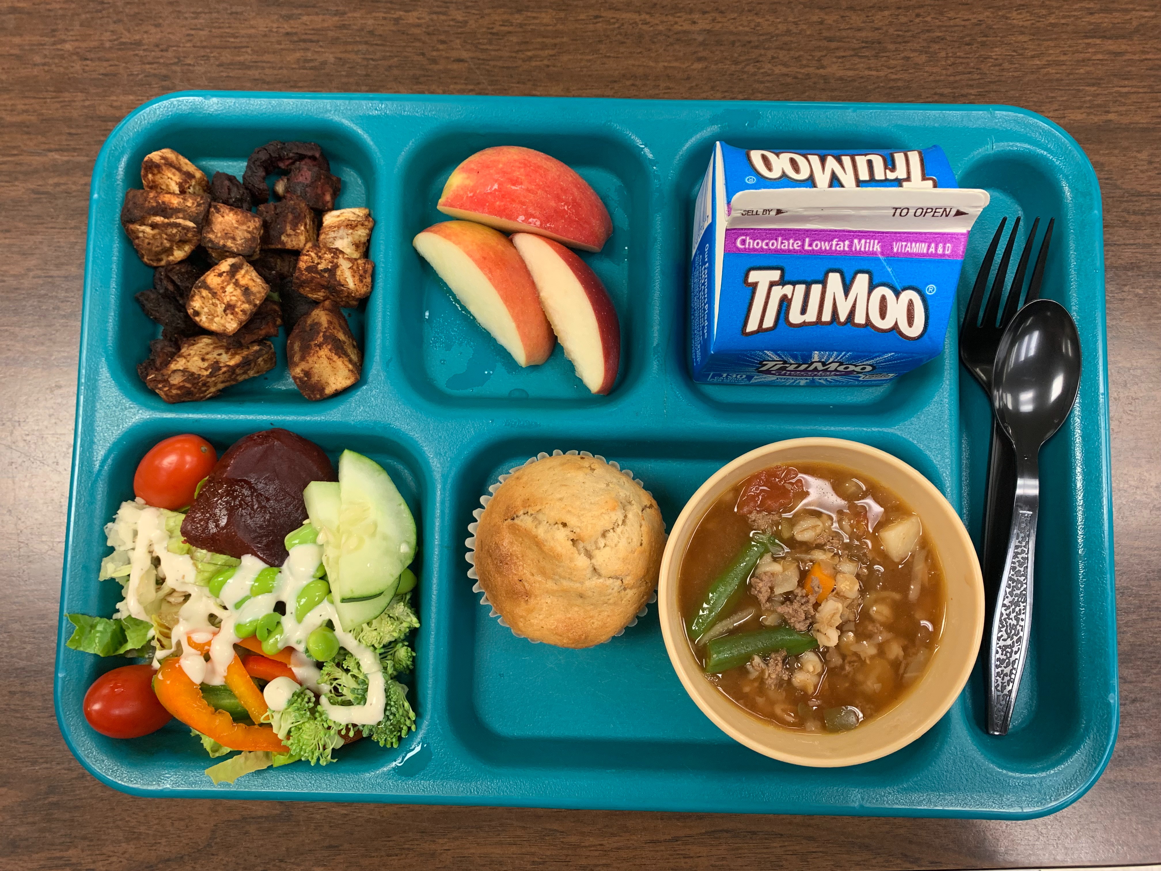 Photo of lunch tray