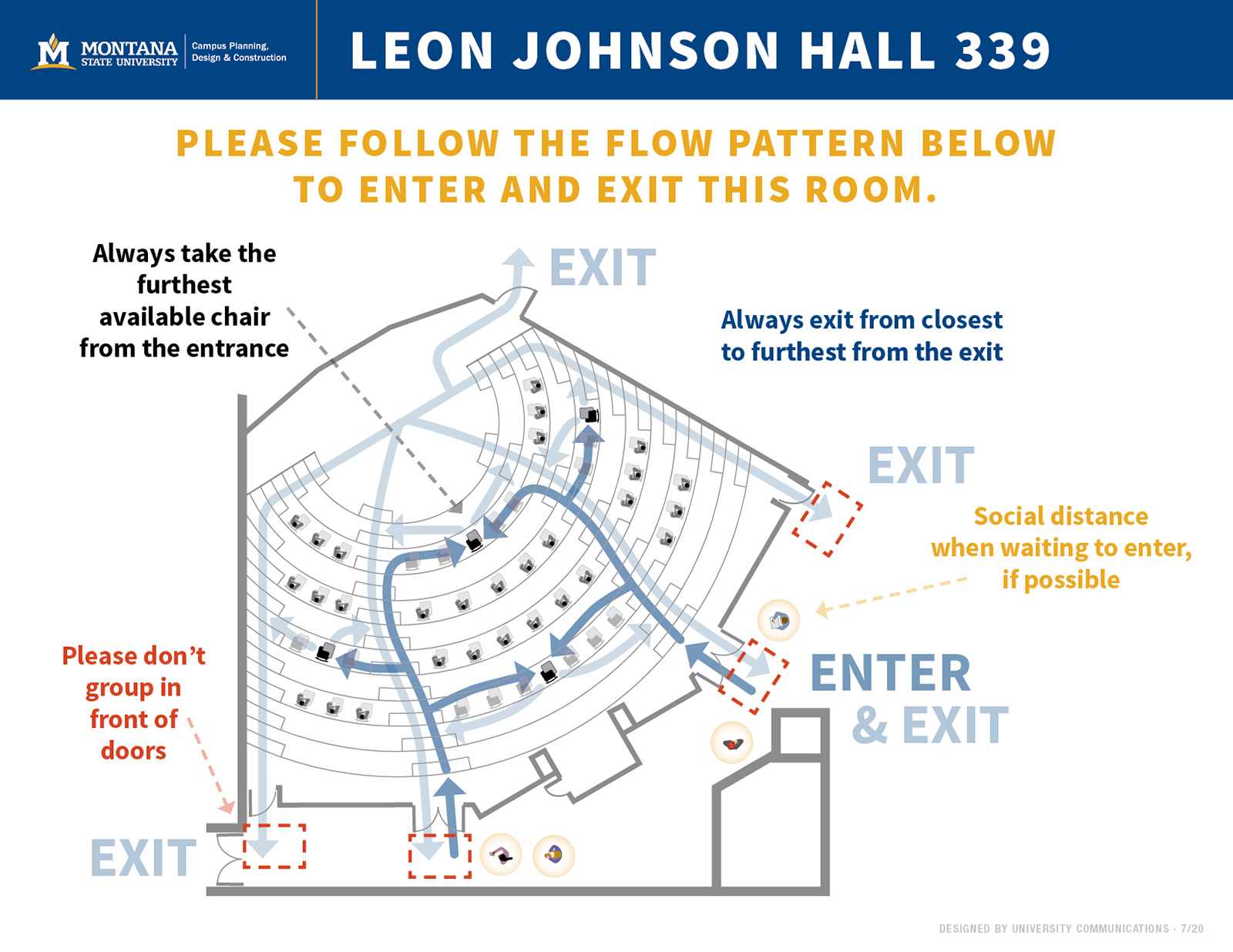 Leon Johnson Hall 339 Room Layout Diagram