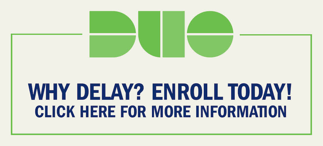 Duo logo for early enrollment