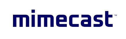 Mimecast logo in blue letters