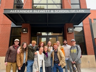 Students visiting the U of M school of law